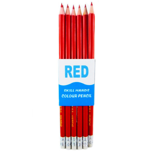 Lapiz Rojo Skill Hands  12pcs