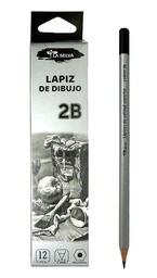 Lapiz Carbonico de dibujo 2.4mm La Selva 12u (2B)