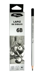 apiz Carbonico de dibujo 2.4mm La Selva 12u (6B)