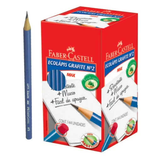 Lapiz negro barniz azul Faber Castell 144PCS