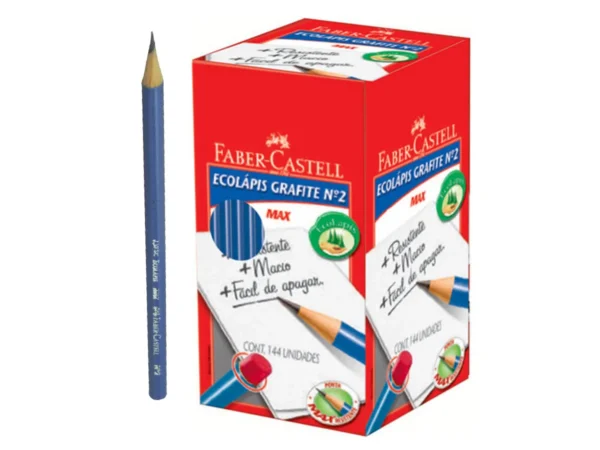 Lapiz negro barniz azul Faber Castell 144PCS