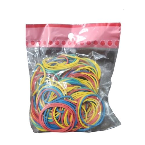 99999999999999999999999999999999999 Ligas de colores bolsa de 100 gramos