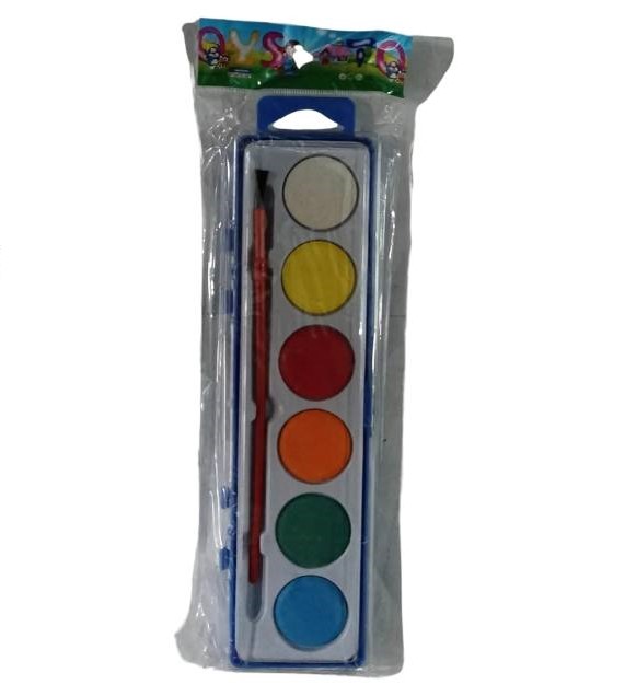 Acuarela rectangular 6 colores