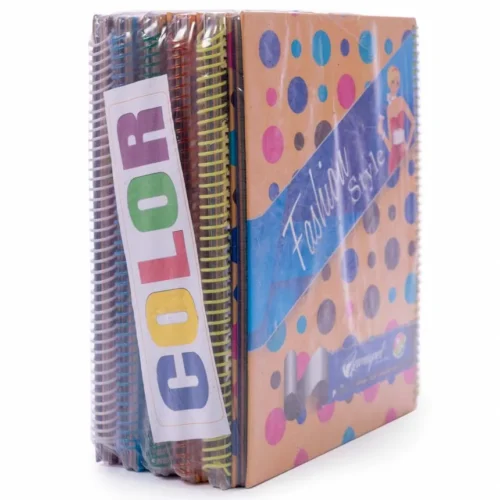 Cuaderno anillado artesanal medio oficio COLOR 100hjs