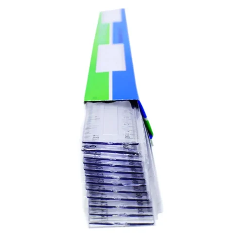 Regla economica transparente 30cm 12 unid.