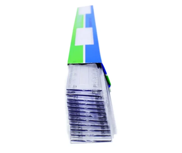 Regla economica transparente 30cm 12 unid.