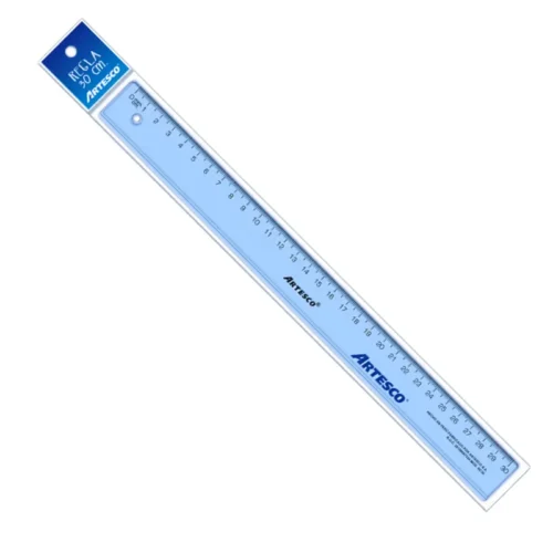 Regla plastico transparente Artesco 30 cm Regla plastico transparente Artesco 30 cm