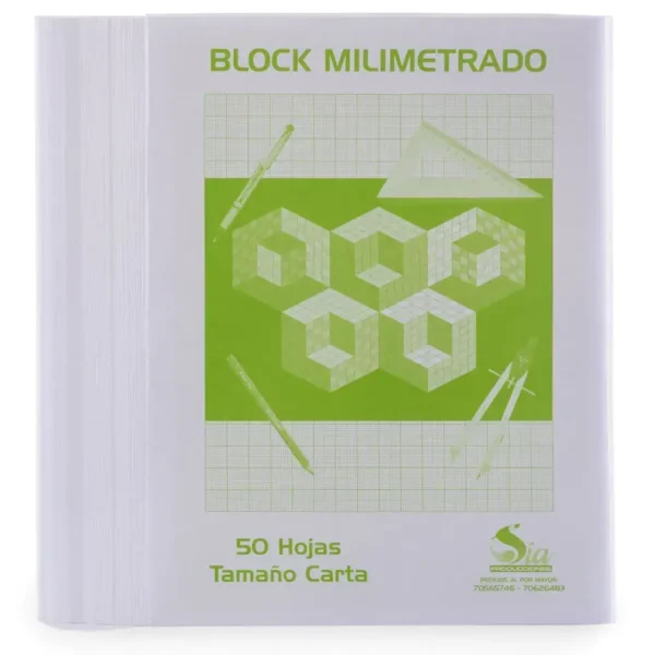 Hojas milimetradas – T/Carta 50h
