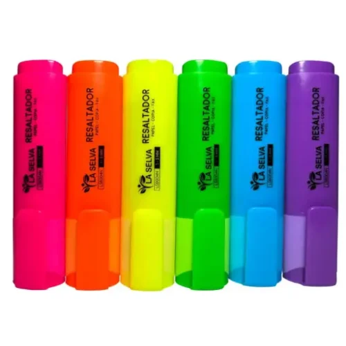 Resaltador de color fluorescente 1-5mm La Selva de 6 UNID