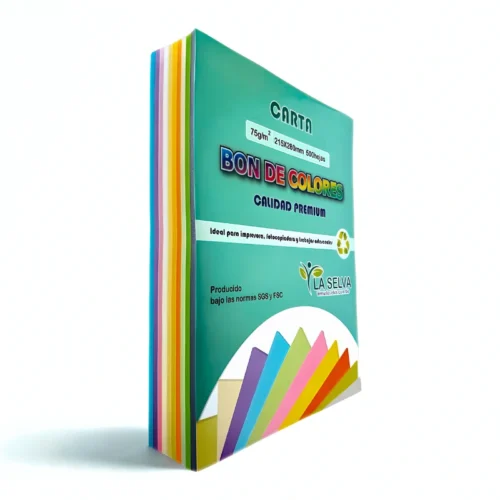 Bon de 10 colores pastel y neones 500 hojas tamano carta