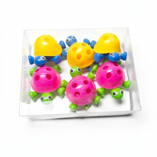 Tajador con basurero TORTUGA de 12pcs