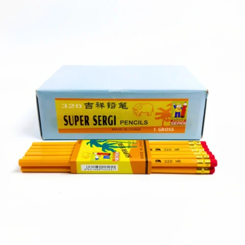 Lapiz negro Sergi cascara amarilla 12 pcs Lapiz negro Sergi 12 pcs.