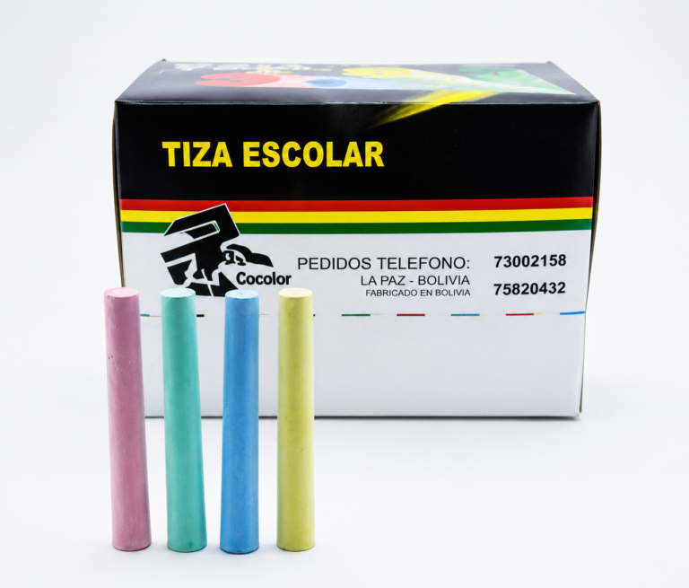 Tiza Escolar de colores 144PCS