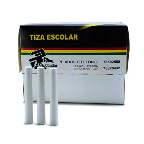 Tiza Escolar blanco 144PCS