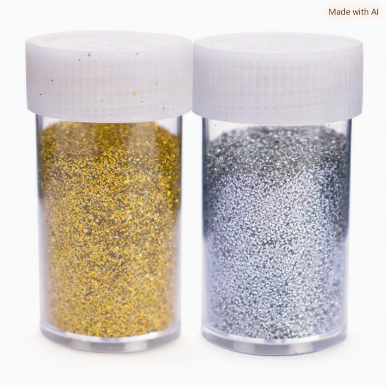 Purpurina brillo FRASCO Aplicador (Dorado, Plata)
