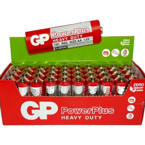 Pila PowerPlus heavy duty AA GP cajita de 40pcs