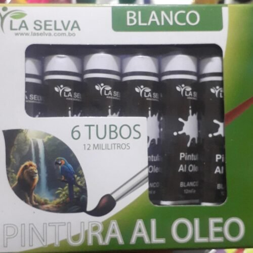 WhatsApp Image 2026-10-09 at 22.36.12 Pintura al oleo blanco de 12ml La Selva 6pcs