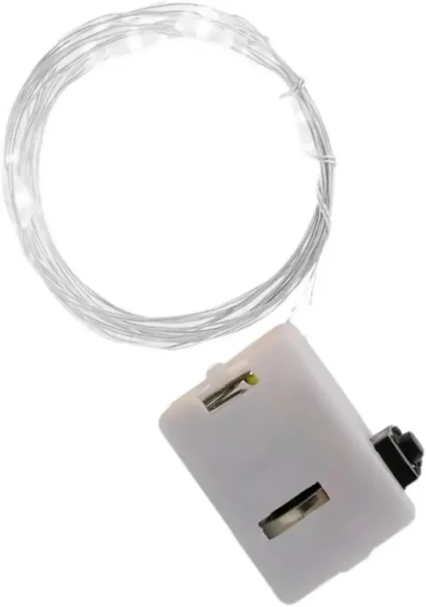 Bateria + Cable Led de 2 metros AMARILLO